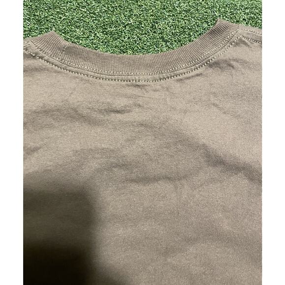 Chevy Trucks Wolf Animal Nature T Shirt Y2K Tribal Chevrolet Promo Olive Size M - Picture 11 of 11